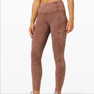 Lululemon Fast and Free Tight II NWT Brown Earth 6